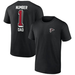 Atlanta Falcons Number One Dad T-Shirt - Black on sale