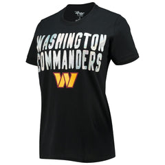 Washington Commanders G-III 4Her by Carl Banks Women's Endzone T-Shirt - Black discount