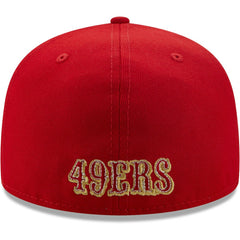 San Francisco 49ers New Era Team 59FIFTY Fitted Hat - Scarlet discount
