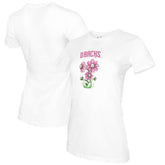 Arizona Diamondbacks Tiny Turnip Women's Blooming Baseballs T-Shirt White