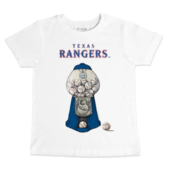 Texas Rangers Tiny Turnip Youth Gumball Machine T-Shirt White