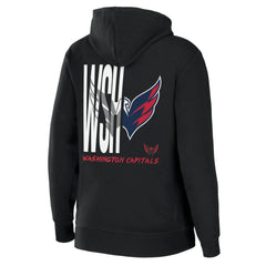 Washington Capitals WEAR by Erin Andrews Women's Sponge Fleece Full-Zip Hoodie - Black Hoodies