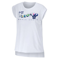 Toronto Maple Leafs WEAR by Erin Andrews Women's Greetings From Muscle T-Shirt - White T-shirts