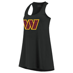Washington Commanders Majestic Threads Women's Bling Scoop Neck Racerback Tank Top - Black discount