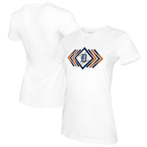 Detroit Tigers Tiny Turnip Women's Prism Arrows T-Shirt White