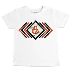 Baltimore Orioles Tiny Turnip Youth Prism Arrows T-Shirt White