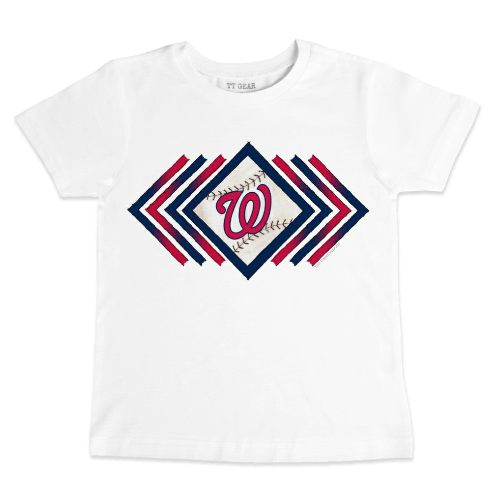 Washington Nationals Tiny Turnip Youth Prism Arrows T-Shirt White