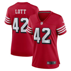 Ronnie Lott San Francisco 49ers Women's Alternate Game Jersey - Scarlet online