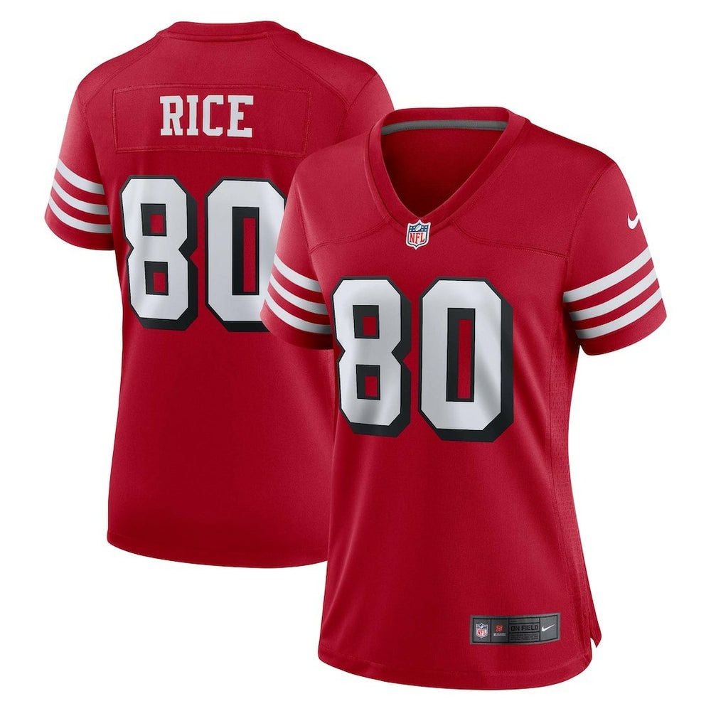Jerry Rice San Francisco 49ers Women's Alternate Game Jersey - Scarlet outlet