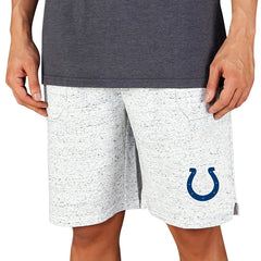 Indianapolis Colts Concepts Sport Throttle Knit Jam Shorts - White/Charcoal outlet