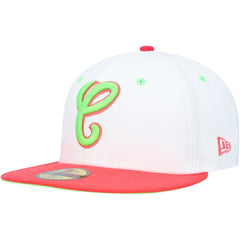 Chicago White Sox Cooperstown Collection Comiskey Park 75th Anniversary Strawberry Lolli 59FIFTY Fitted Hat White/Coral