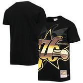 Philadelphia 76ers Big & Tall Hardwood Classics Big Face 4.0 T-Shirt - Black on sale