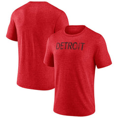 Detroit Red Wings Wraparound Tri-Blend T-Shirt - Red T-shirts