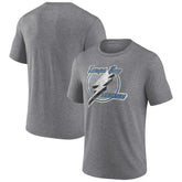 Tampa Bay Lightning Wraparound Tri-Blend T-Shirt - Heather Gray T-shirts