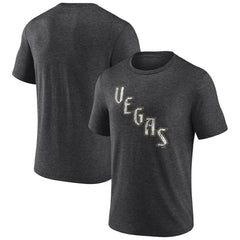 Vegas Golden Knights Wraparound Tri-Blend T-Shirt - Charcoal T-shirts