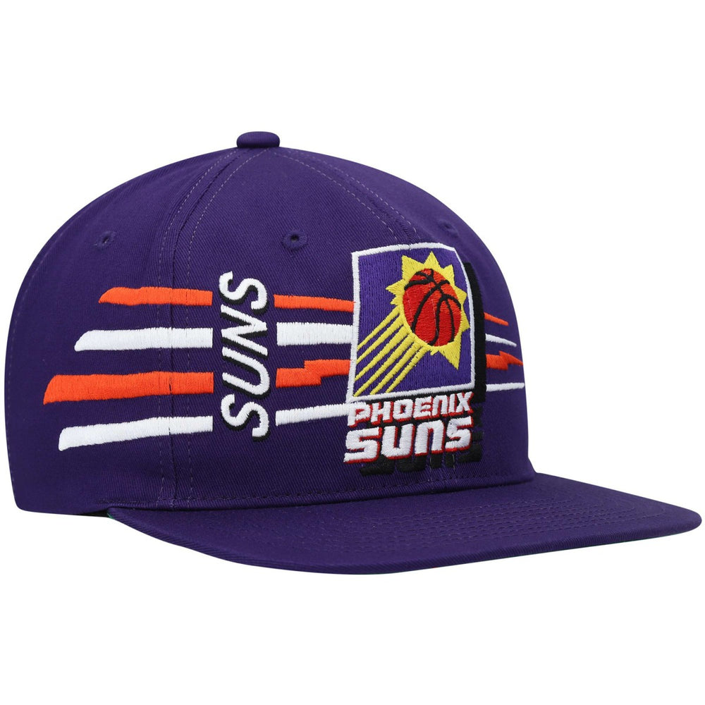Phoenix Suns Hardwood Classics Retro Bolt Deadstock Snapback Hat - Purple discount