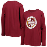 Washington Commanders Youth Secondary Logo Long Sleeve T-Shirt - Burgundy for sale