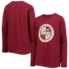 Washington Commanders Youth Secondary Logo Long Sleeve T-Shirt - Burgundy for sale