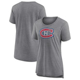 Montreal Canadiens Women's Slow Whistle Tri-Blend T-Shirt - Gray T-shirts