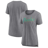 San Jose Sharks Women's Slow Whistle Tri-Blend T-Shirt - Gray T-shirts