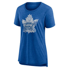 Toronto Maple Leafs Women's Slow Whistle Tri-Blend T-Shirt - Blue T-shirts