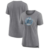 Winnipeg Jets Women's Slow Whistle Tri-Blend T-Shirt - Gray T-shirts