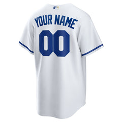 Kansas City Royals Replica Custom Jersey White