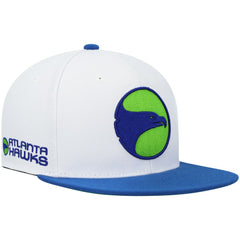 Atlanta Hawks Hardwood Classics Snapback Hat - White/Royal online