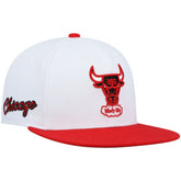 Chicago Bulls Hardwood Classics Snapback Hat - White/Red online