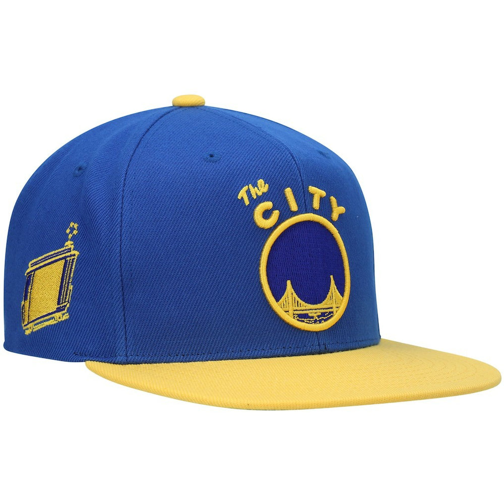 Golden State Warriors Hardwood Classics Snapback Hat sale - Royal/Gold outlet