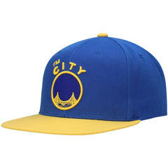 Golden State Warriors Hardwood Classics Snapback Hat sale - Royal/Gold outlet