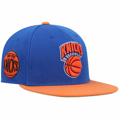 New York Knicks Hardwood Classics Snapback Hat - Blue/Orange shop