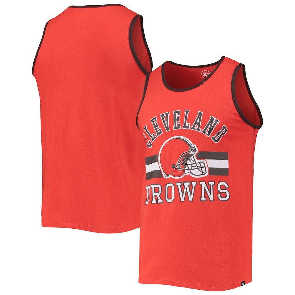 Cleveland Browns '47 Edge Super Rival Tank Top - Orange on sale