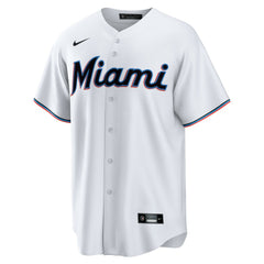 Miami Marlins Home Blank Replica Jersey White