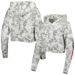 Chicago Bulls Lusso Women's Maia Tri-Blend Cropped Quarter-Zip Top sale - Gray/White sale
