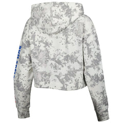 Philadelphia 76ers Lusso Women's Maia Tri-Blend Cropped Quarter-Zip Top - Gray/White outlet