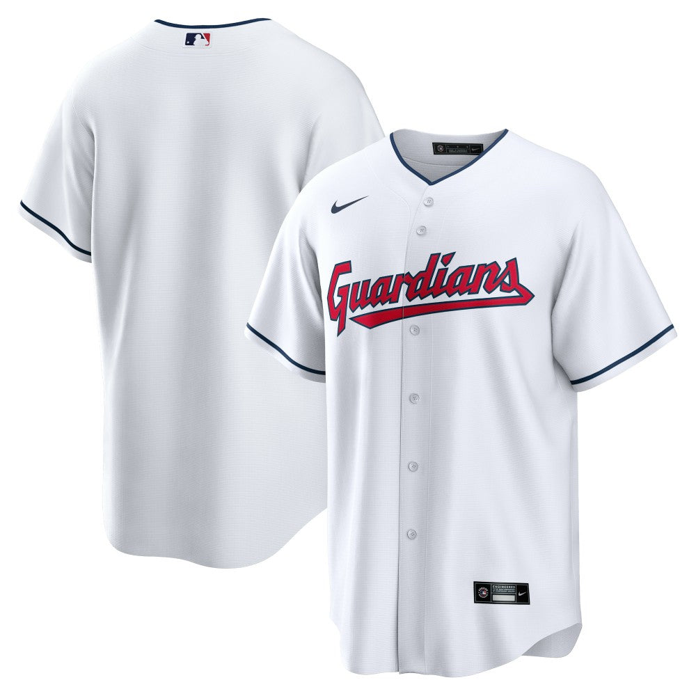 Cleveland Guardians Home Blank Replica Jersey White