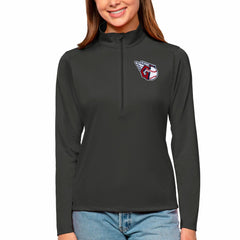Cleveland Guardians Antigua Women's Tribute Quarter-Zip Pullover Top Charcoal