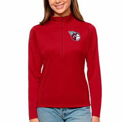 Cleveland Guardians Antigua Women's Tribute Quarter-Zip Pullover Top Red