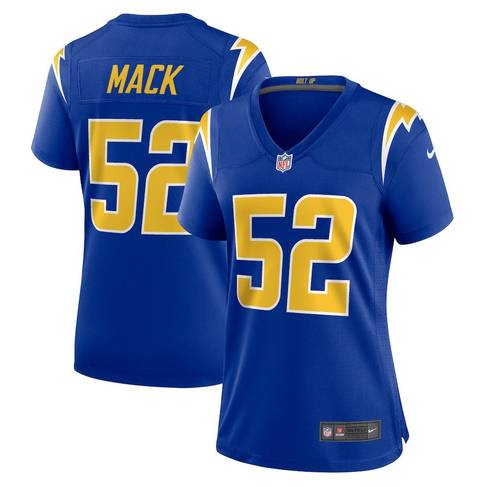 Khalil Mack Los Angeles Chargers Women's Alternate Game Jersey - Royal outlet