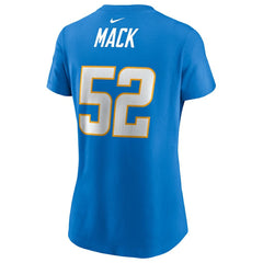 Khalil Mack Los Angeles Chargers Women's Player Name & Number T-Shirt - Powder Blue outlet