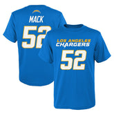 Khalil Mack Los Angeles Chargers Youth Mainliner Player Name & Number T-Shirt - Powder Blue cheap
