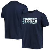 Seattle Kraken Levelwear Richmond Wordmark T-Shirt - Navy T-shirts