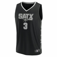 Keldon Johnson San Antonio Spurs Fast Break Replica Player Jersey - Statement Edition - Black cheap