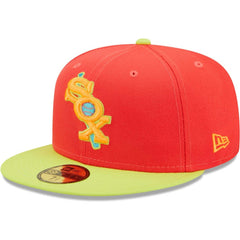Chicago White Sox Lava Highlighter Combo 59FIFTY Fitted Hat Red/Neon Green