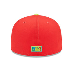 Washington Nationals 2008 Inaugural Season Lava Highlighter Combo 59FIFTY Fitted Hat Red/Neon Green