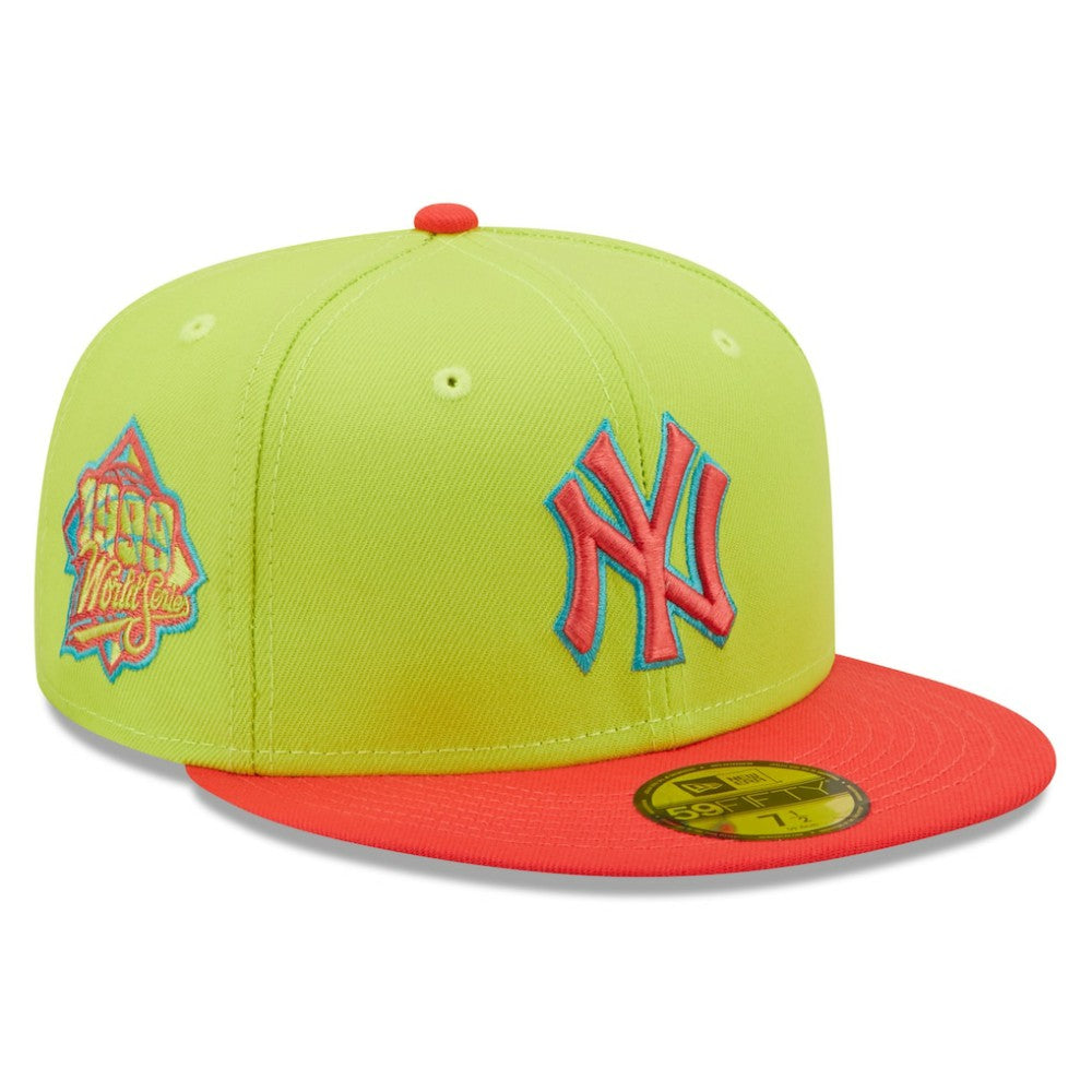 New York Yankees Cyber Highlighter 59FIFTY Fitted Hat Green/Red