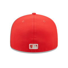Chicago Cubs Lava Highlighter Logo 59FIFTY Fitted Hat Red