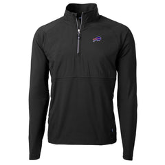 Buffalo Bills Cutter & Buck Adapt Eco Knit Hybrid Recycled Quarter-Zip Raglan Jacket - Black sale