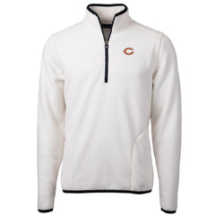 Chicago Bears Cutter & Buck Cascade Eco Sherpa Fleece Quarter-Zip Pullover Jacket - White online